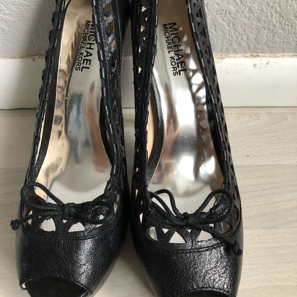 Michael kors open toed heels